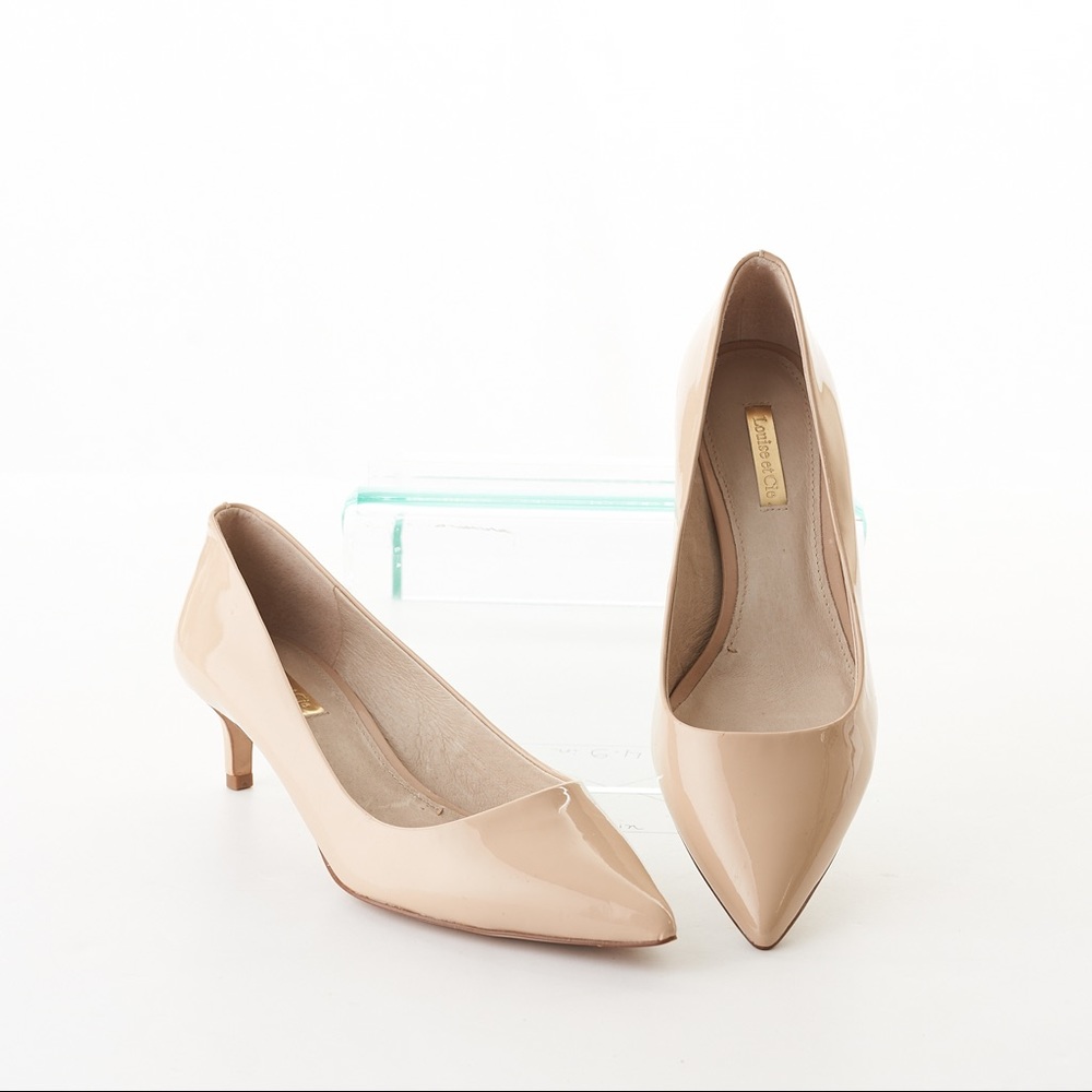 Louise Et Cie Jordyna Patent Pointed Toe Pump Nude